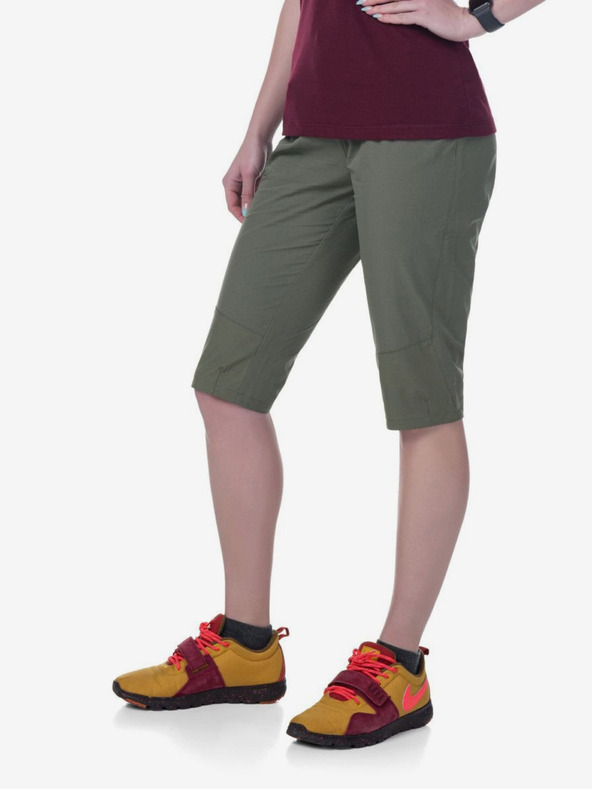Kilpi Khaki dámské outdoorové 3/4 kalhoty Kilpi MEEDIN-W