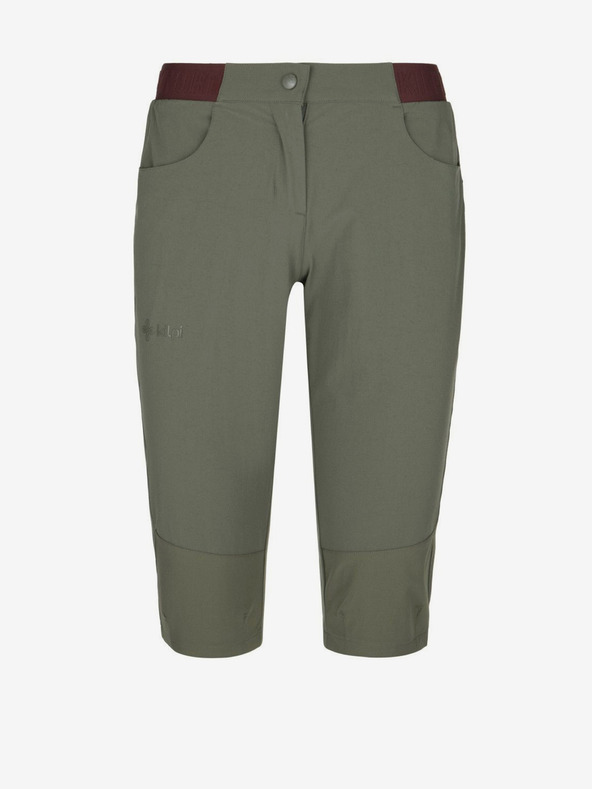 Kilpi Khaki dámské outdoorové 3/4 kalhoty Kilpi MEEDIN-W