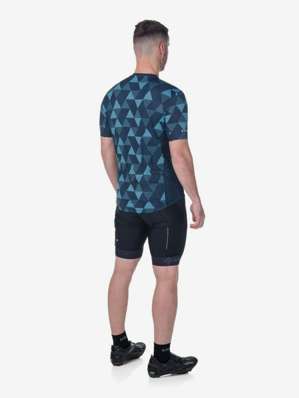 Kilpi Tmavě modrý pánský vzorovaný cyklistický dres Kilpi SALETTA-M