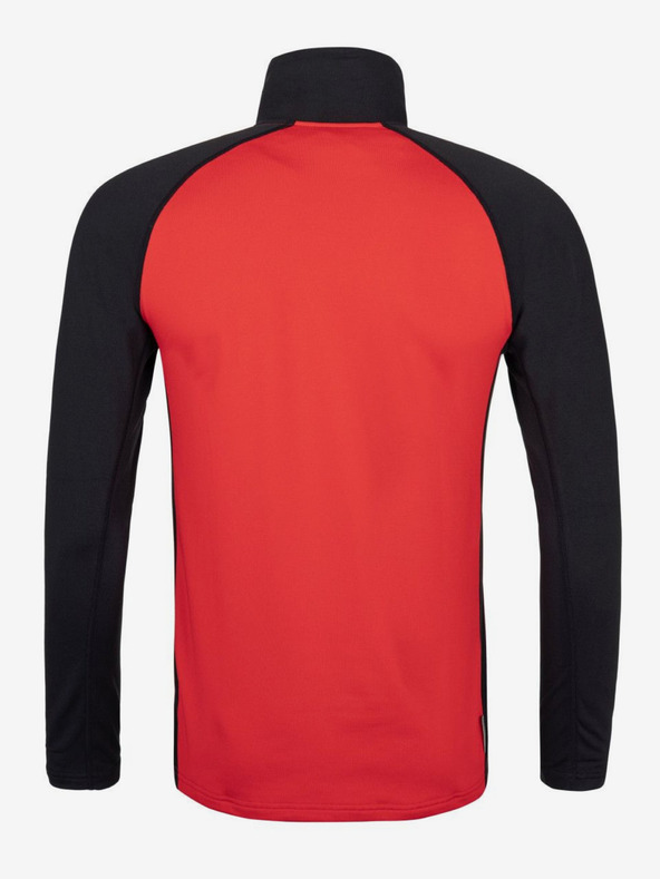 Kilpi Černo-červené pánské sportovní triko se stojáčkem Kilpi WILLIE