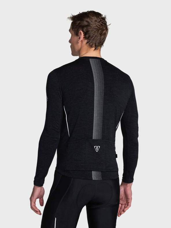 Kilpi Černé pánské sportovní tričko na zip Kilpi SONET