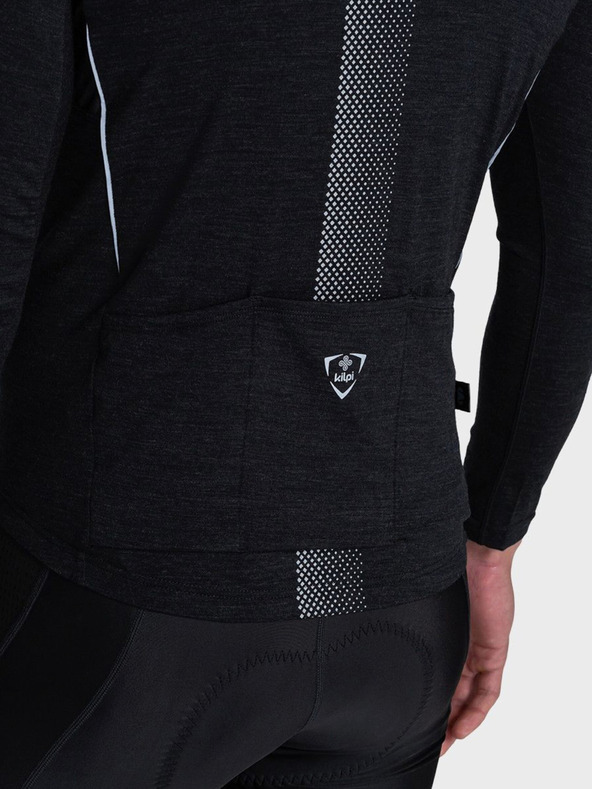 Kilpi Černé pánské sportovní tričko na zip Kilpi SONET