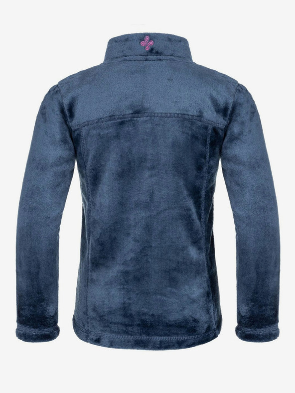 Kilpi Tmavě modrá holčičí flísová mikina na zip Kilpi ERIN