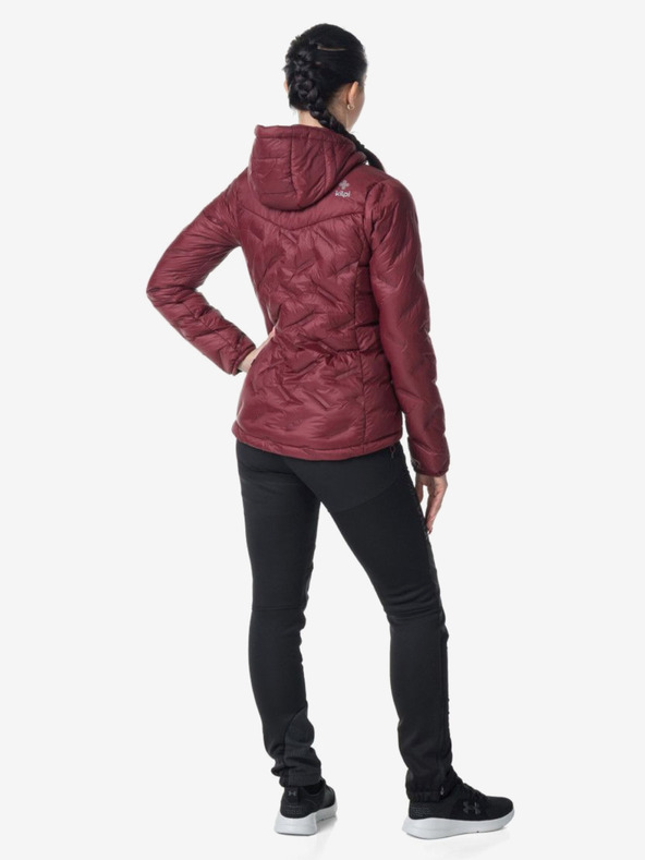 Kilpi Vínová dámská zimní péřová bunda Kilpi ALBERTA