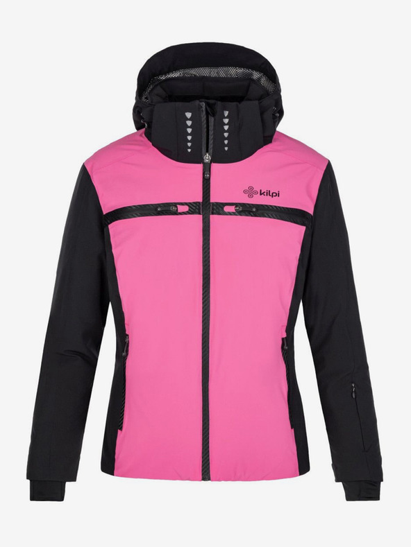 Kilpi Černo-růžová dámská zimní lyžařská bunda Kilpi HATTORI
