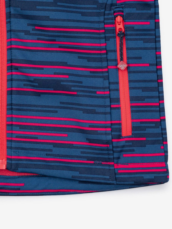 Kilpi Modrá holčičí vzorovaná softshellová bunda Kilpi RAVIA