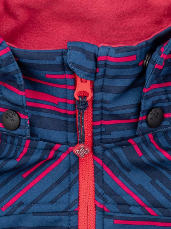 Kilpi Modrá holčičí vzorovaná softshellová bunda Kilpi RAVIA