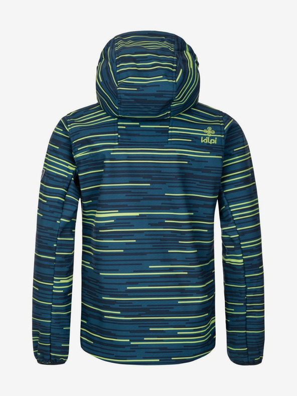 Kilpi Petrolejová klučičí pruhovaná softshellová bunda Kilpi RAVIO