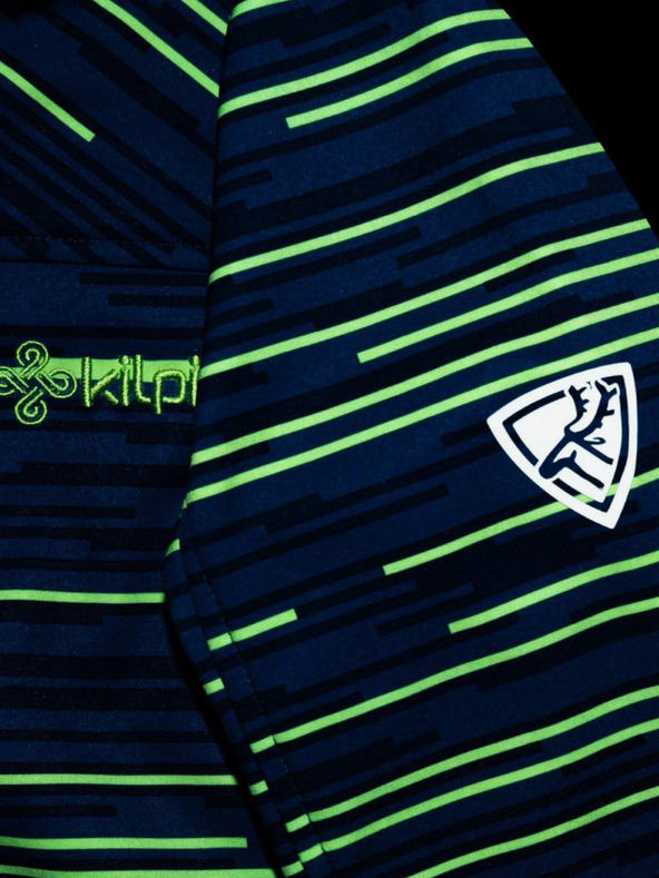 Kilpi Petrolejová klučičí pruhovaná softshellová bunda Kilpi RAVIO