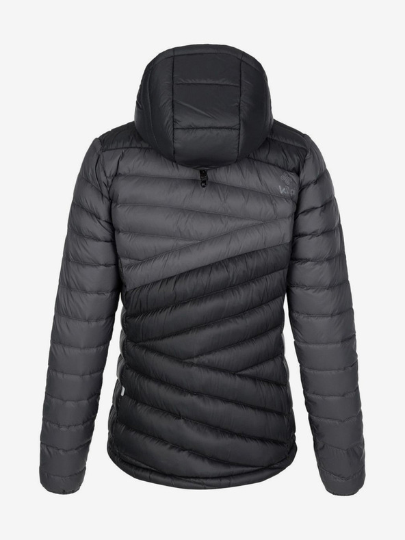 Kilpi Šedo-černá dámská péřová bunda Kilpi PYRAMIDEN