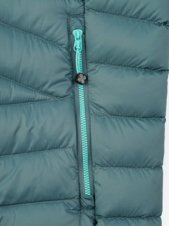 Kilpi Šedo-černá dámská péřová bunda Kilpi PYRAMIDEN