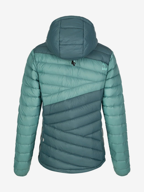 Kilpi Modro-petrolejová dámská péřová bunda Kilpi PYRAMIDEN