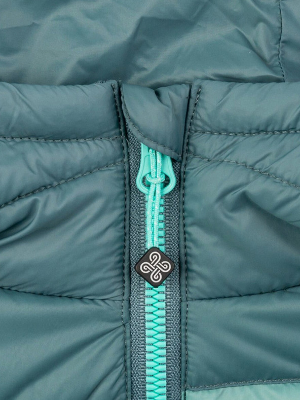 Kilpi Modro-petrolejová dámská péřová bunda Kilpi PYRAMIDEN