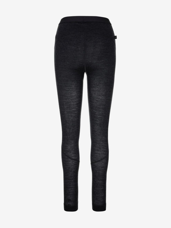 Kilpi Černé dámské termo legíny z vlny merino Kilpi MAVORA BOTTOM