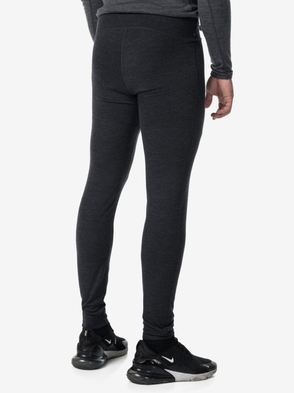Kilpi Černé pánské sportovní legíny z Merino vlny Kilpi MAVORA BOTTOM