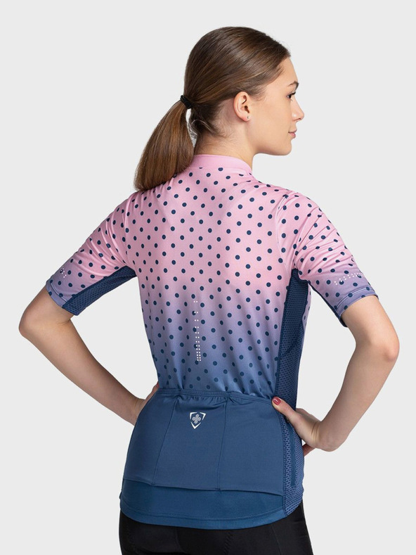 Kilpi Modro-růžové dámské sportovní tričko na zip Kilpi RITAEL