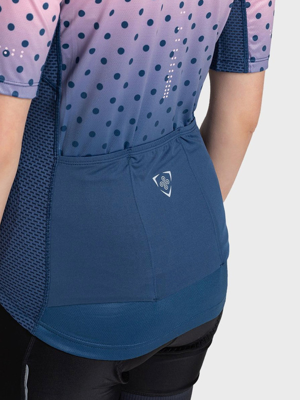 Kilpi Modro-růžové dámské sportovní tričko na zip Kilpi RITAEL