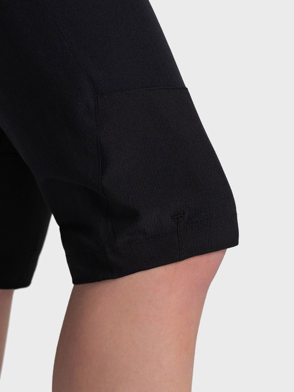 Kilpi Černé dámské sportovní tříčtvrteční kalhoty Kilpi MEEDIN