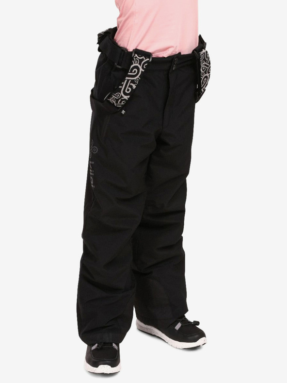 Kilpi Černé dětské lyžařské kalhoty Kilpi GABONE