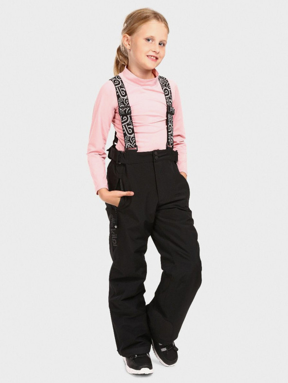 Kilpi Černé dětské lyžařské kalhoty Kilpi GABONE