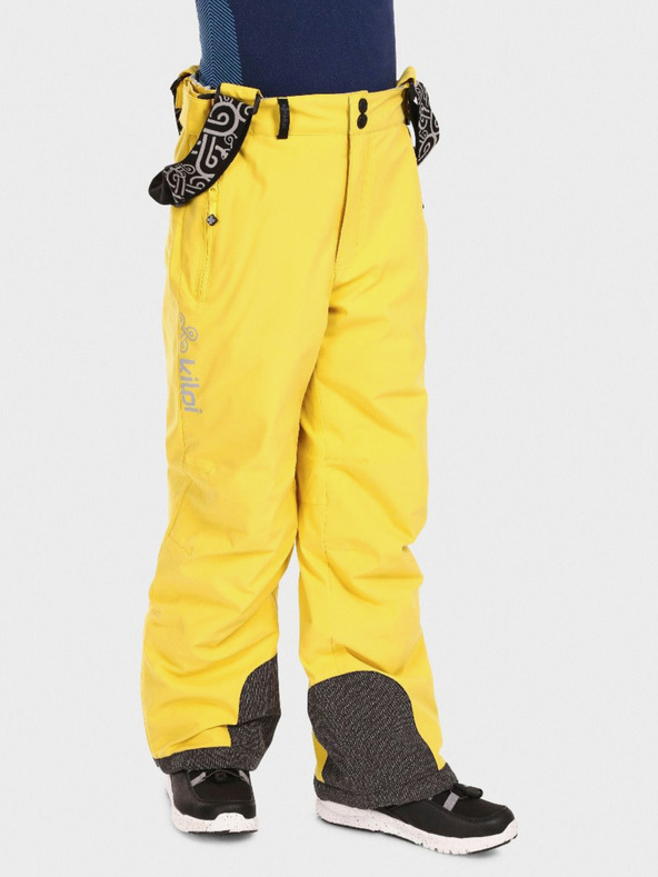 Kilpi Žluté klučičí lyžařské kalhoty KILPI MIMAS