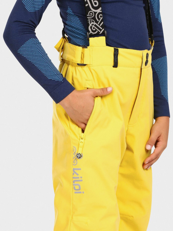 Kilpi Žluté klučičí lyžařské kalhoty KILPI MIMAS
