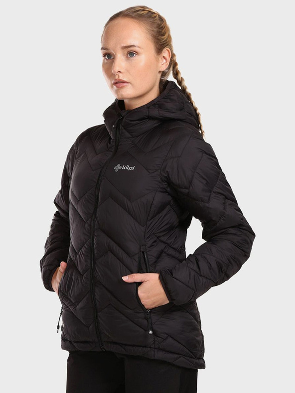 Kilpi Černá dámská zimní prošívaná bunda Kilpi REBEKI
