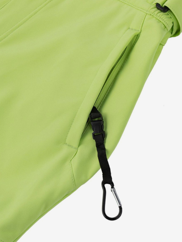 Kilpi Světle zelené pánské softshellové lyžařské kalhoty Kilpi RHEA