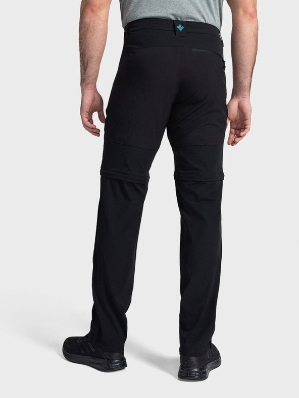 Kilpi Černé pánské outdoorové kalhoty Kilpi HOSIO