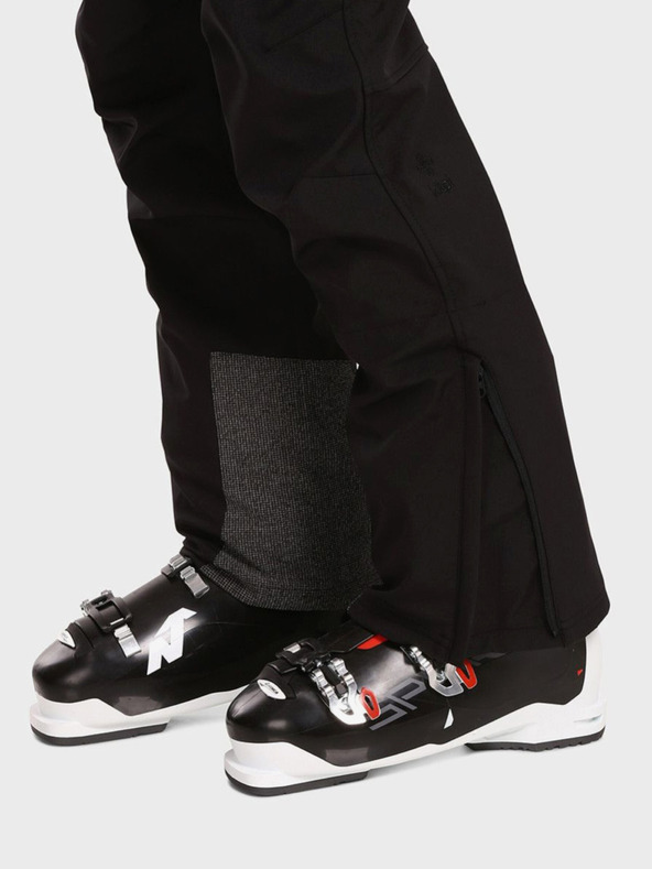 Kilpi Černé pánské softshellové lyžařské kalhoty Kilpi RHEA