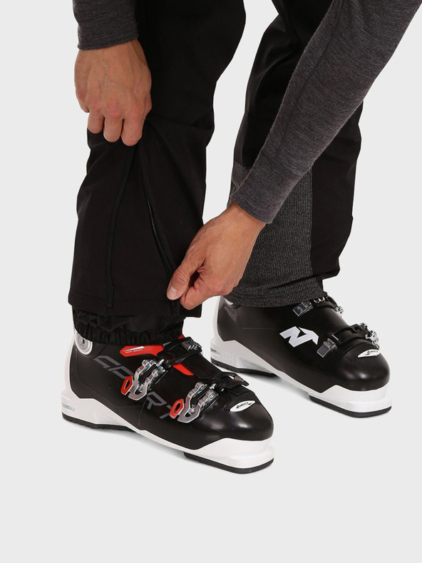 Kilpi Černé pánské softshellové lyžařské kalhoty Kilpi RHEA