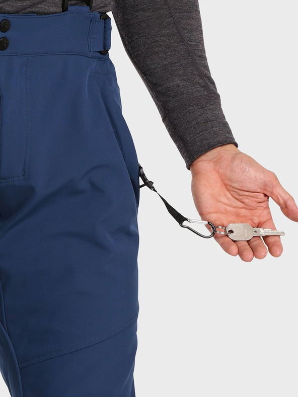 Kilpi Tmavě modré pánské softshellové lyžařské kalhoty Kilpi RHEA