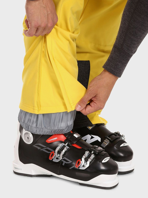 Kilpi Žluté pánské softshellové lyžařské kalhoty Kilpi RHEA