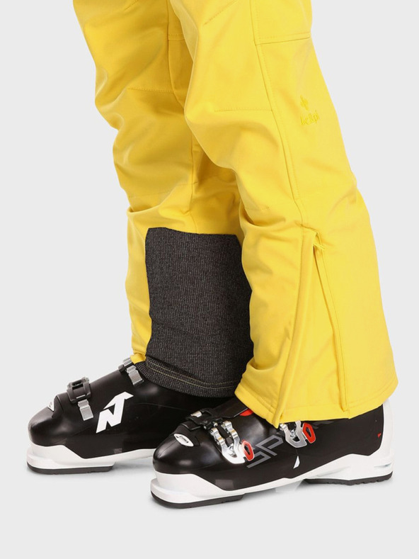 Kilpi Žluté pánské softshellové lyžařské kalhoty Kilpi RHEA