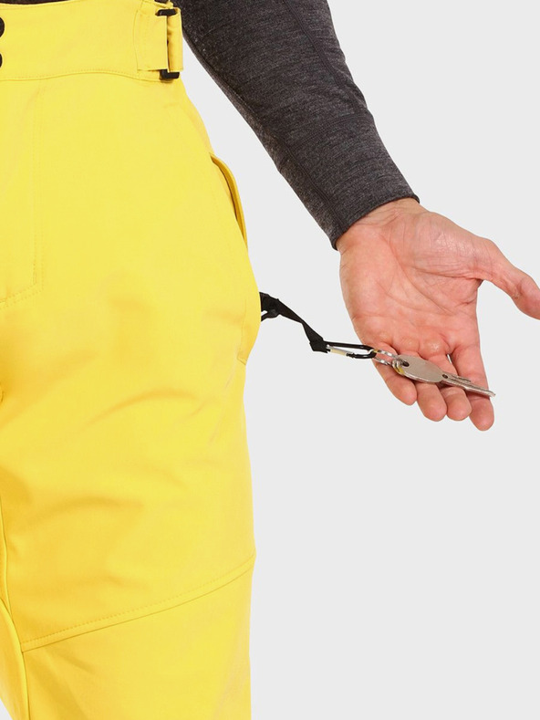 Kilpi Žluté pánské softshellové lyžařské kalhoty Kilpi RHEA