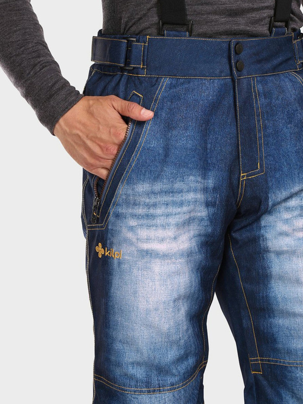 Kilpi Tmavě modré pánské lyžařské kalhoty Kilpi DENIMO