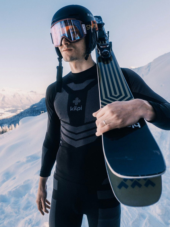 Kilpi Černé pánské termo tričko KILPI NATHAN