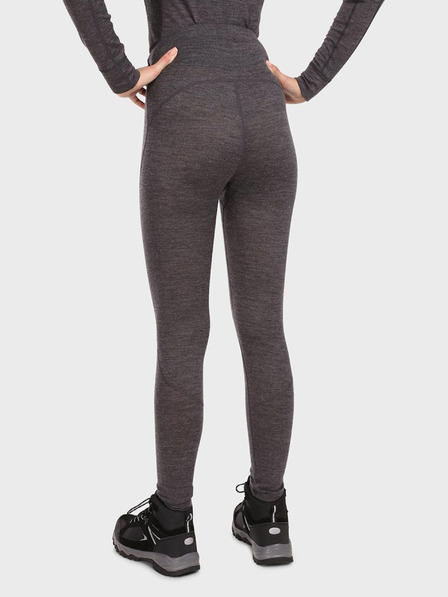 Kilpi Tmavě šedé dámské termo legíny z Merino vlny KILPI MAVORA BOTTOM
