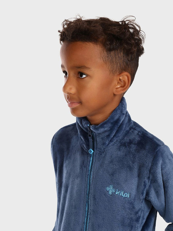Kilpi Tmavě modrá klučičí flísová mikina na zip KILPI ERIN