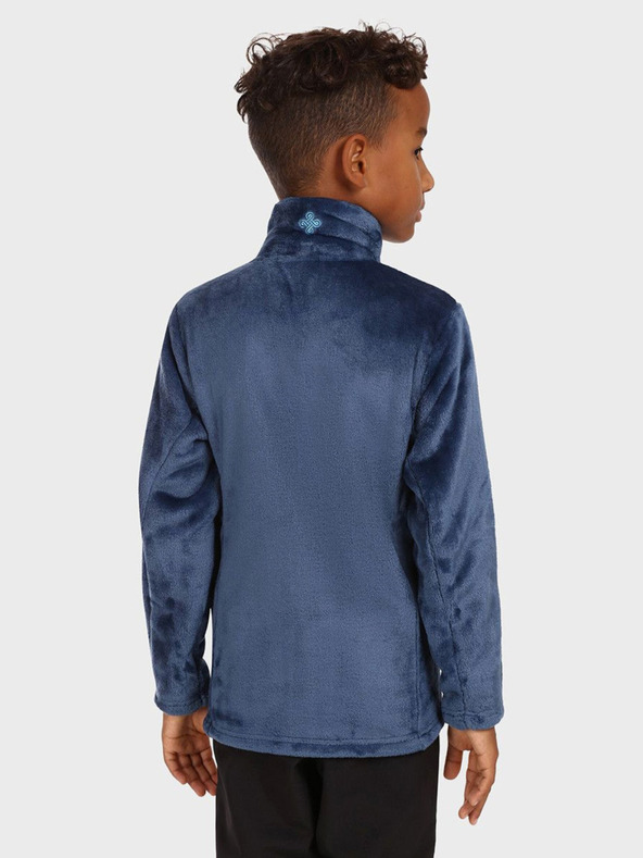 Kilpi Tmavě modrá klučičí flísová mikina na zip KILPI ERIN