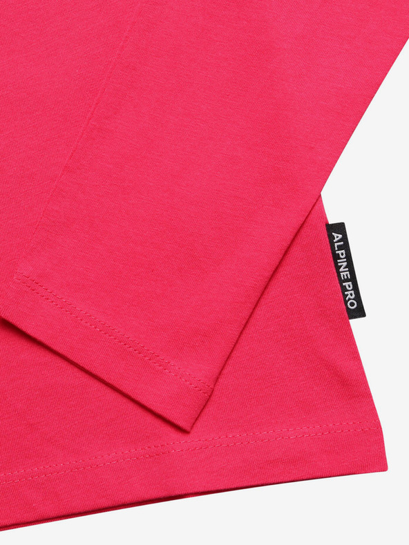 ALPINE PRO Tmavě růžové holčičí tričko ALPINE PRO Olero