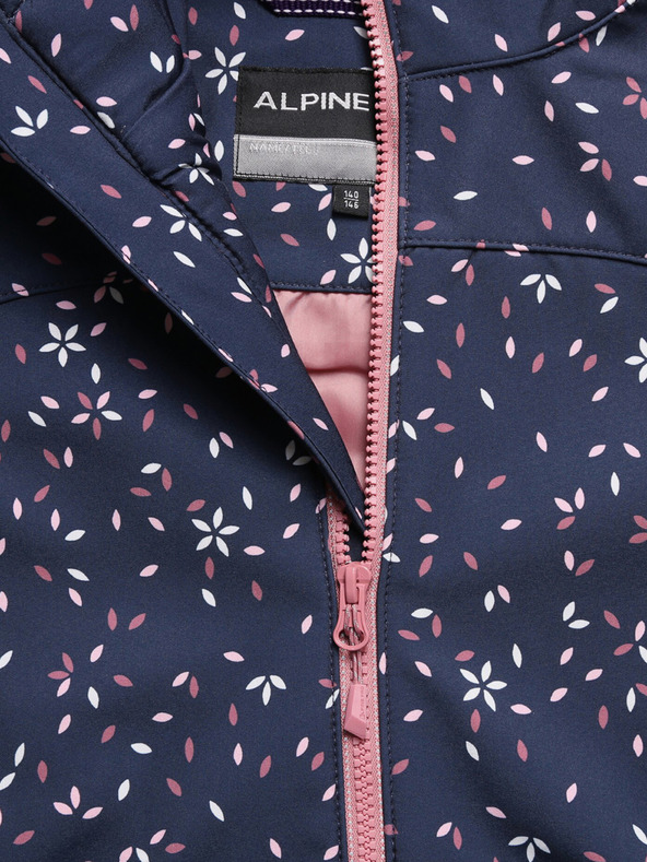 ALPINE PRO Tmavě modrý holčičí softshellový kabát ALPINE PRO Ilemo