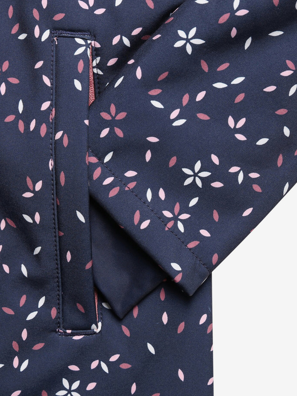 ALPINE PRO Tmavě modrý holčičí softshellový kabát ALPINE PRO Ilemo