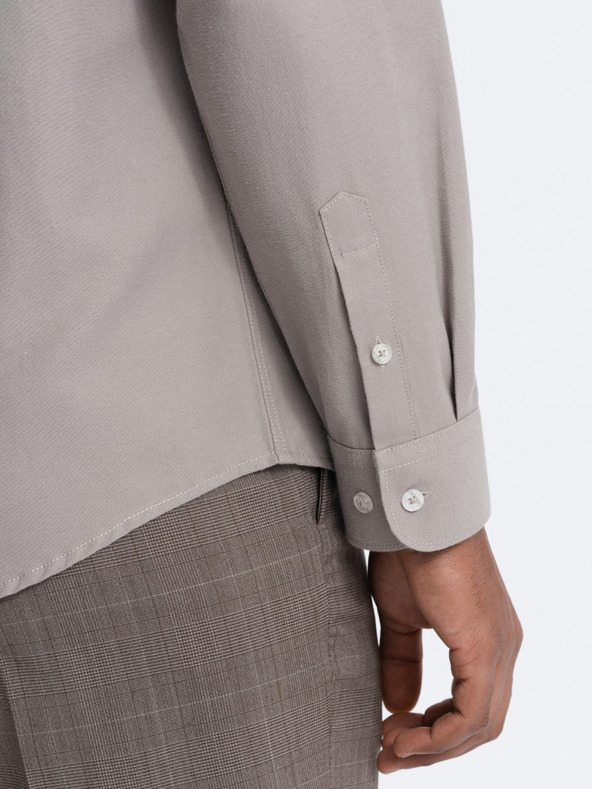 Ombre Clothing Šedá pánská košile Ombre Clothing