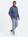 Ombre Clothing Tmavě modrá pánská košile Ombre Clothing