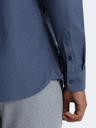 Ombre Clothing Tmavě modrá pánská košile Ombre Clothing
