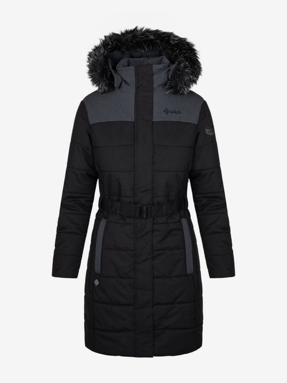 Kilpi Černý dámský zimní kabát Kilpi KETRINA-W