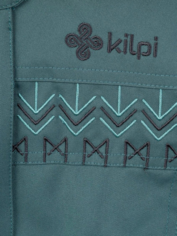 Kilpi Tmavě zelený dámský zimní kabát Kilpi PERU-W