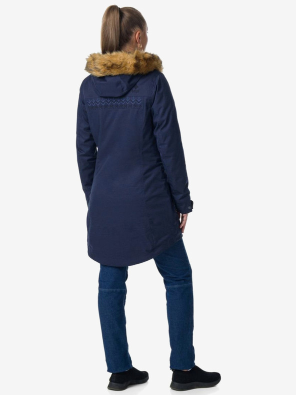 Kilpi Tmavě modrý dámský zimní kabát Kilpi PERU-W