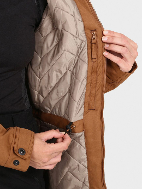 Kilpi Hnědý dámský zimní kabát Kilpi PERU-W